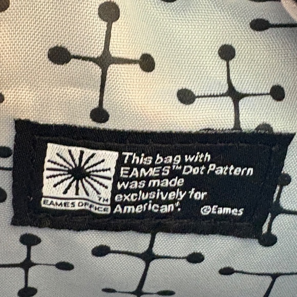 American Airlines Eames dot print amenity travel bag - Picture 6 of 11